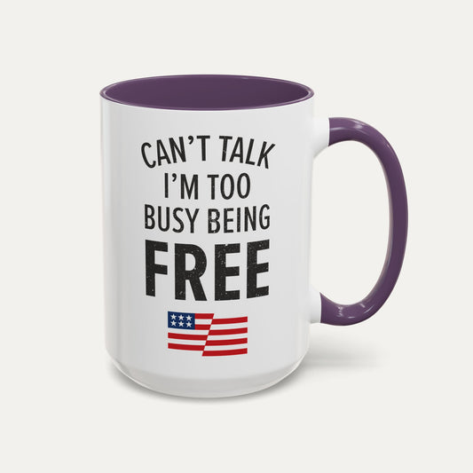 Can’t Talk 15oz Accent Mug