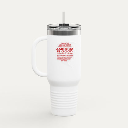 Orange man Insulated 40oz Travel Mug