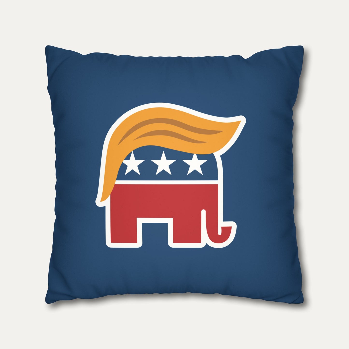 Orange Man Rad Faux Suede Pillowcase (Blue)