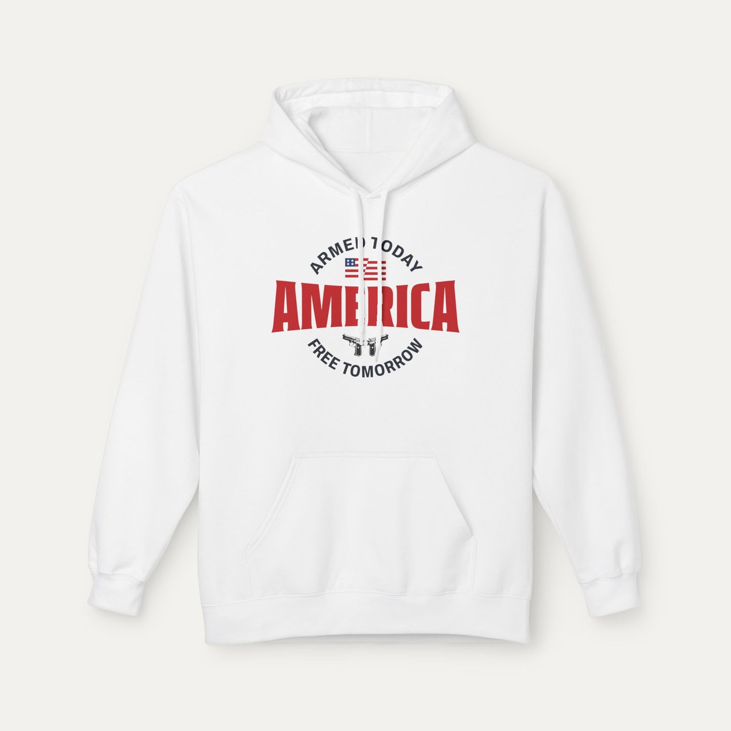 Armed Today, Free Tomorrow Fleece Unisex Hoodie