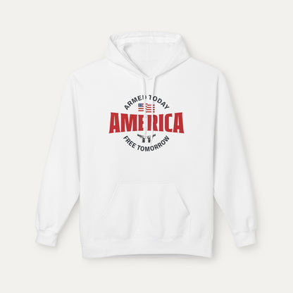 Armed Today, Free Tomorrow Fleece Unisex Hoodie