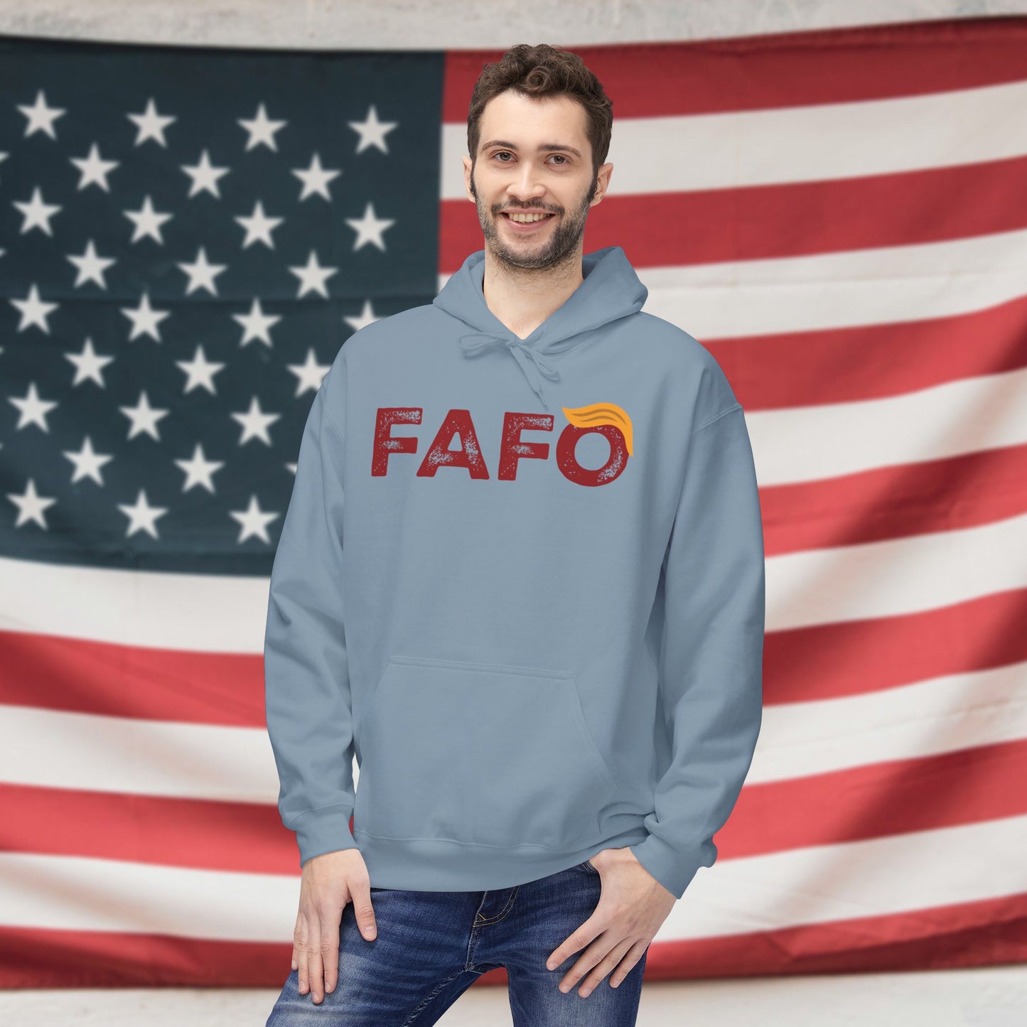 FAFO (Trump style) Fleece Unisex Hoodie