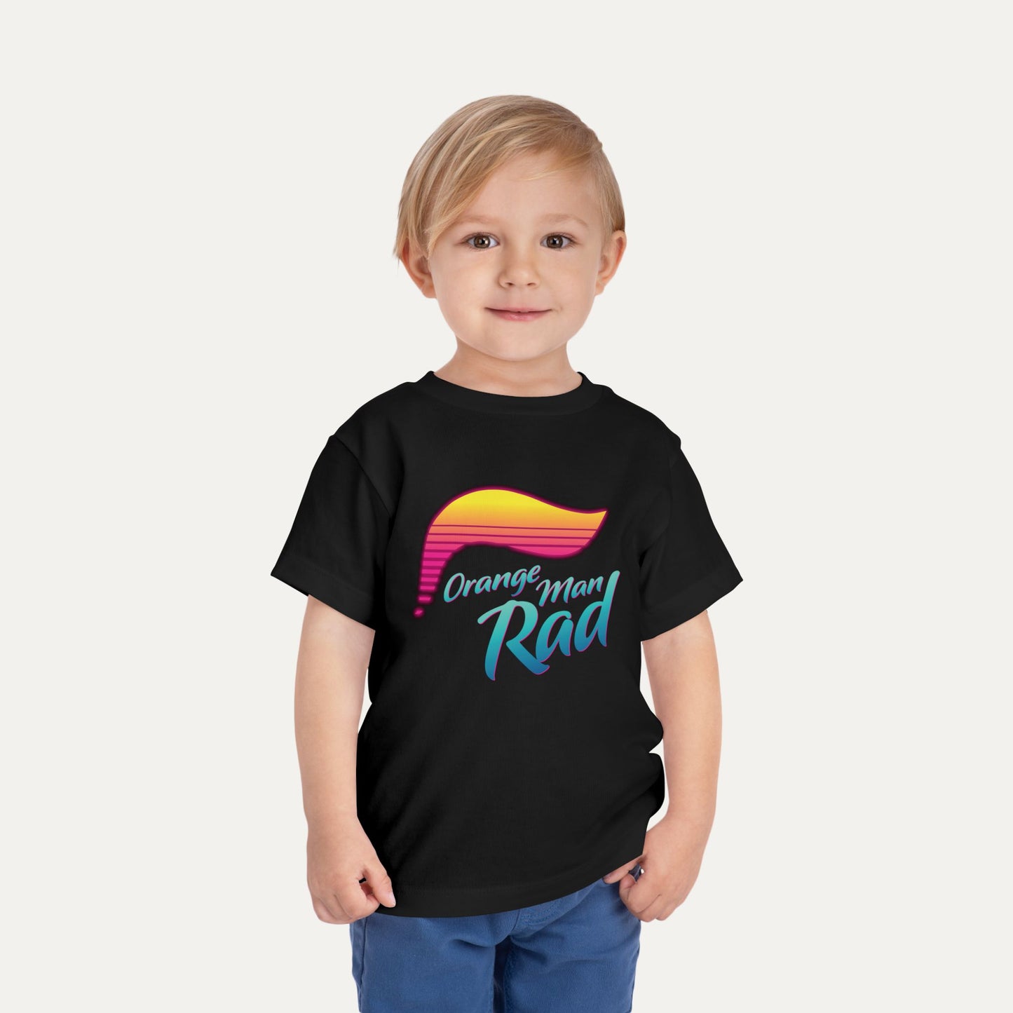 Orange Man Rad Retro Toddler Tee