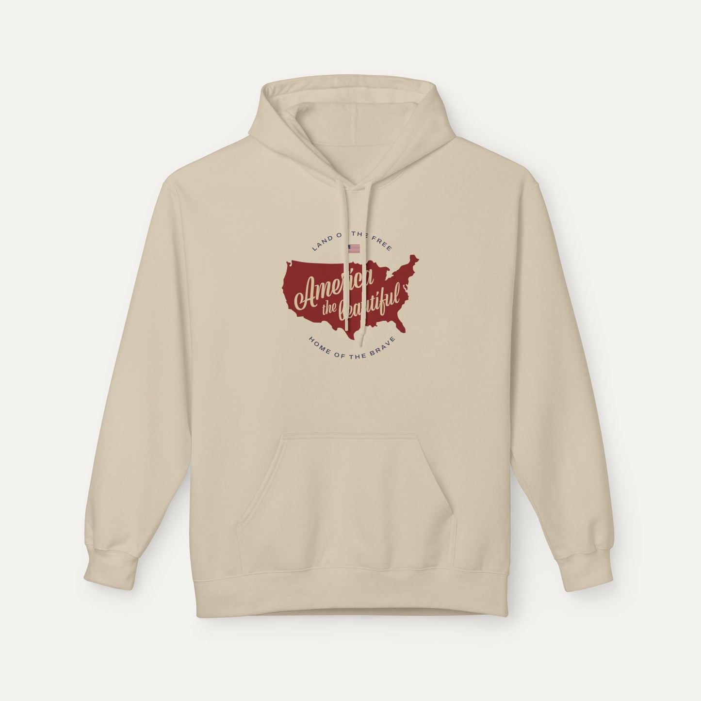 America the Beautiful Fleece Unisex Hoodie