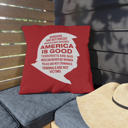 America is Good Outdoor Pillows