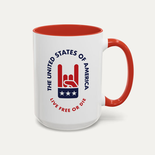 Live Free or Die 15oz Accent Mug