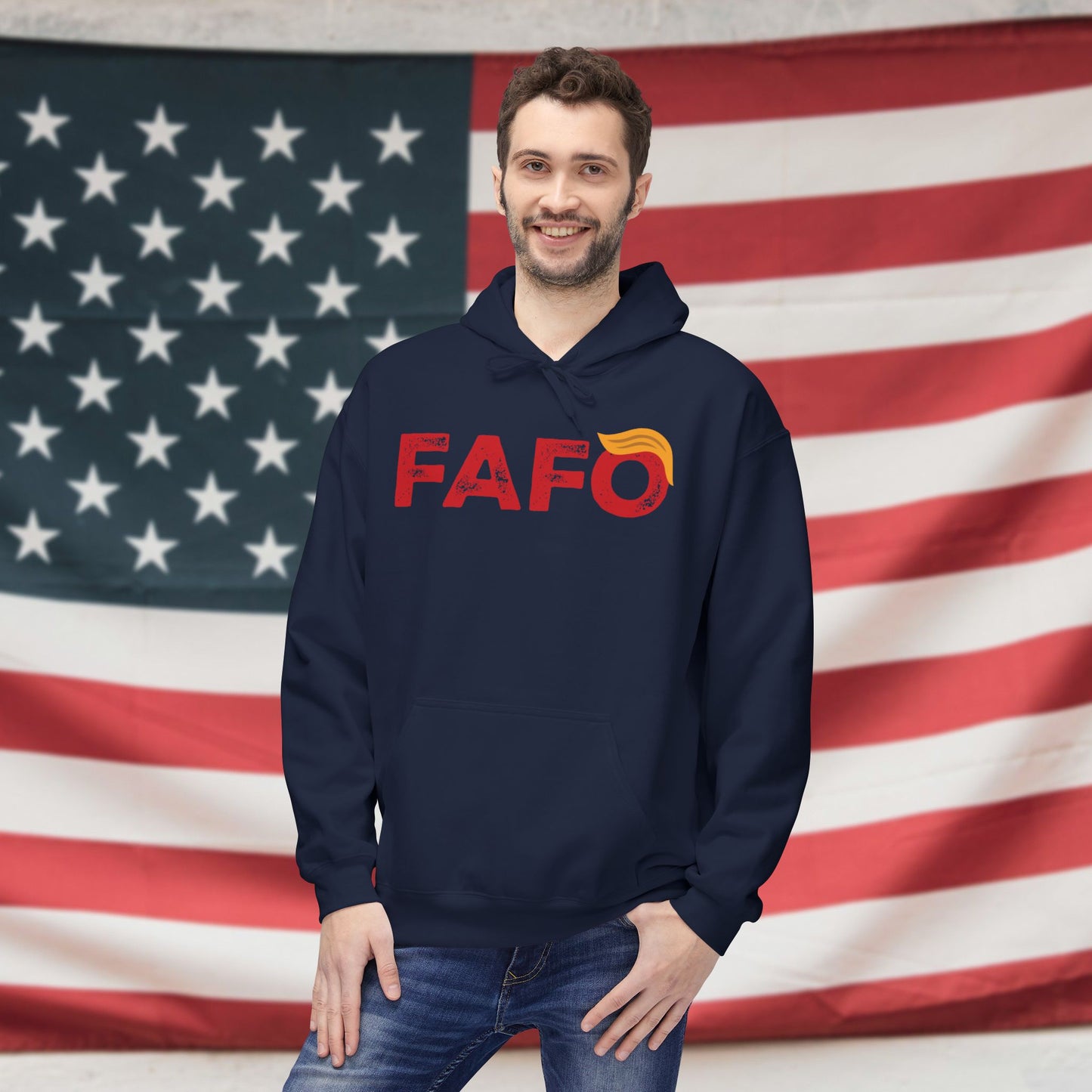 FAFO (Trump style) Fleece Unisex Hoodie