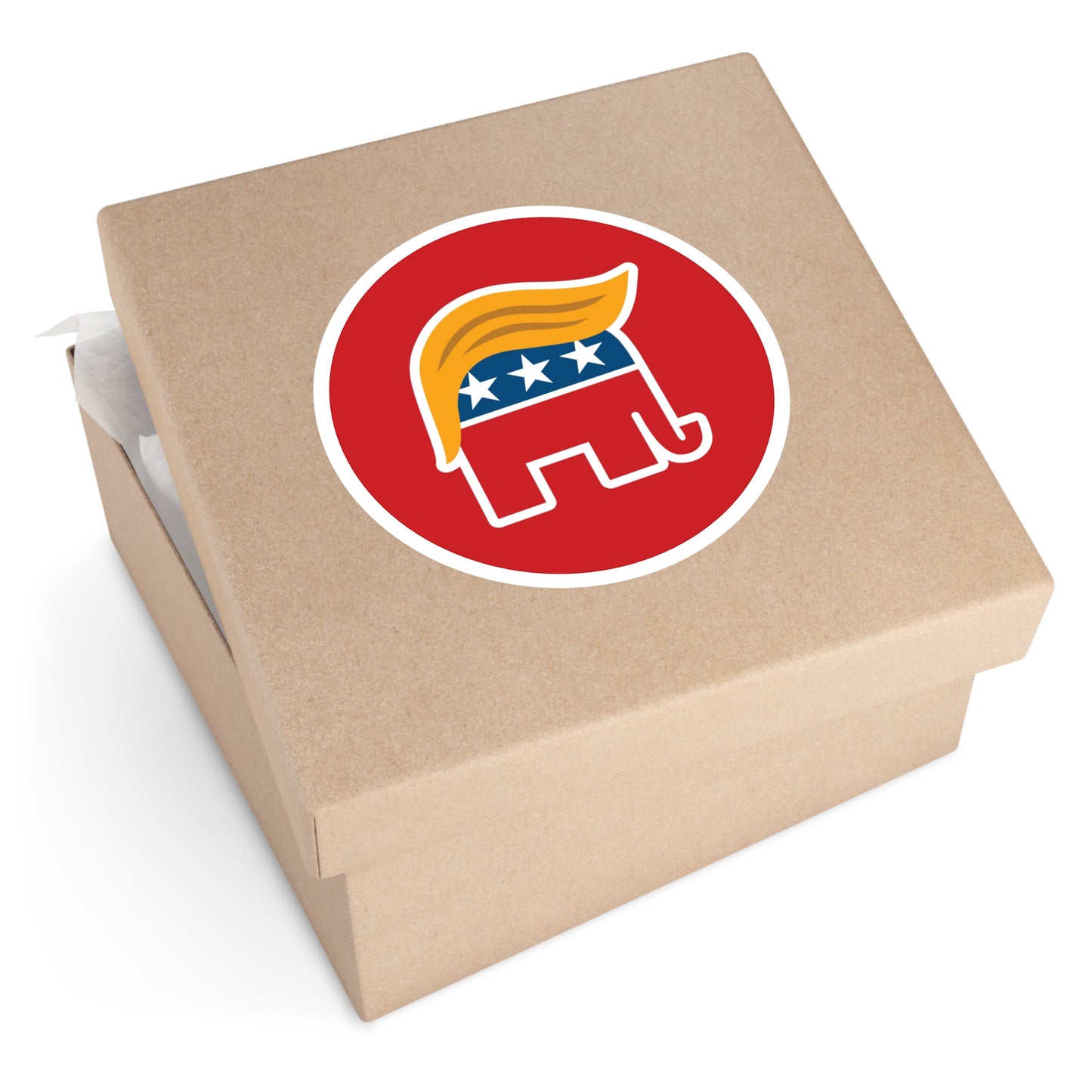 Orange Man Rad Round Stickers