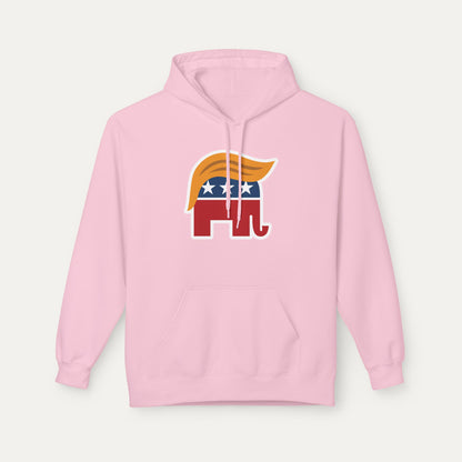 Orange Man Rad Fleece Unisex Hoodie