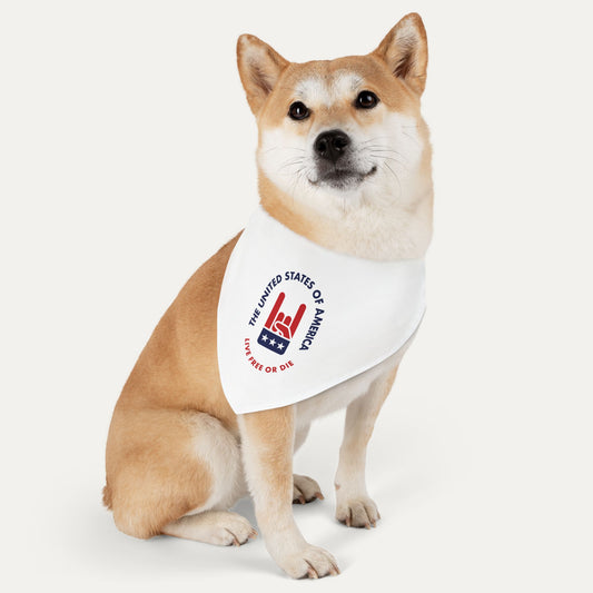 Live Free or Die Pet Bandana Collar