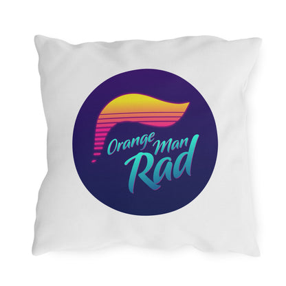 Orange Man Rad Retro Outdoor Pillows