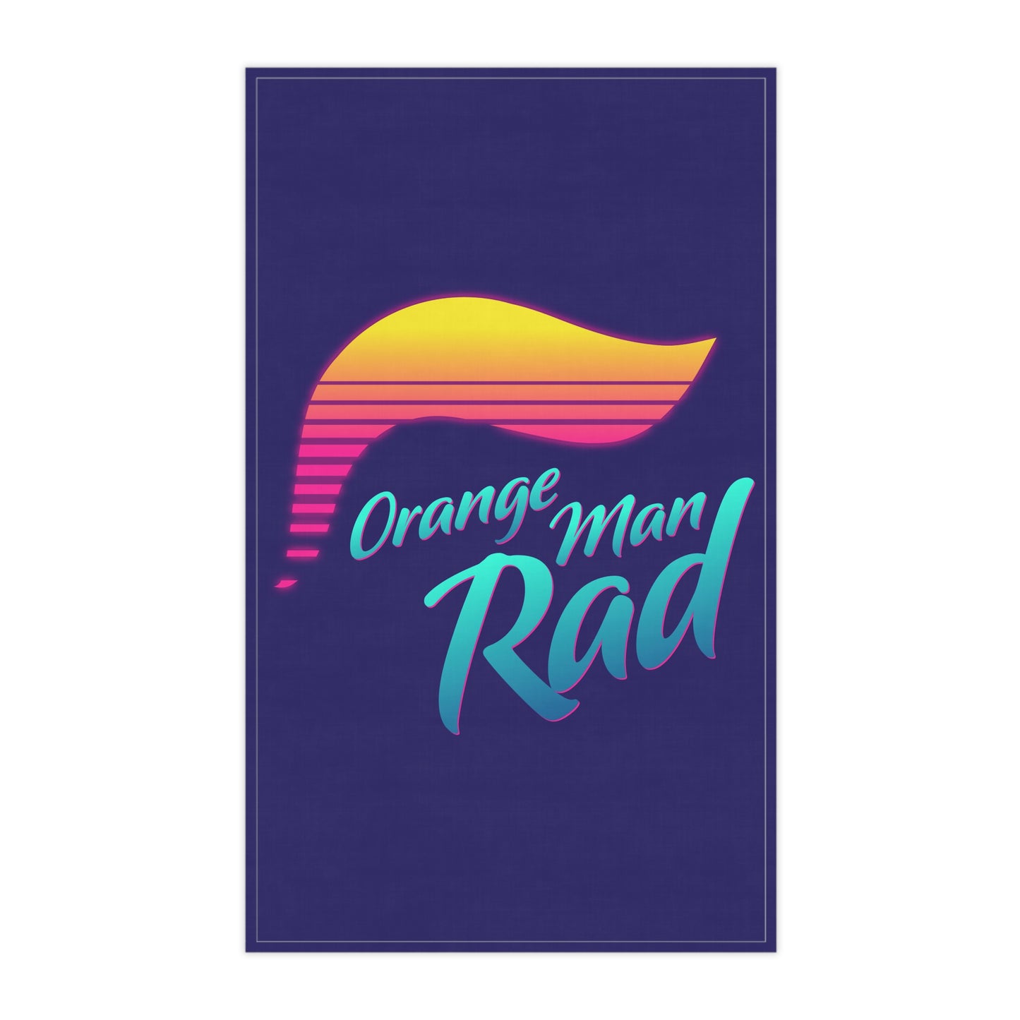 Orange Man Rad Retro Tea Towels (cotton)