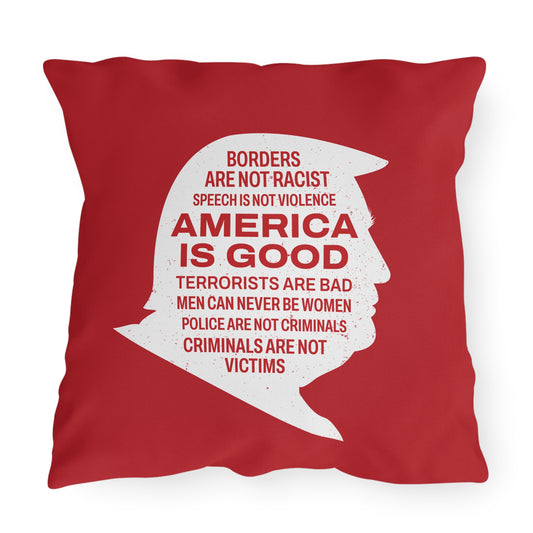 America is Good Outdoor Pillows