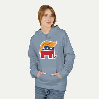 Orange Man Rad Fleece Unisex Hoodie