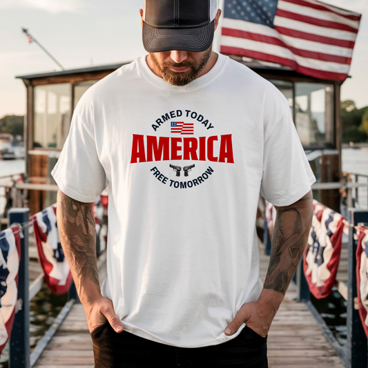 Armed Today, Free Tomorrow Extra Soft Unisex T-shirt