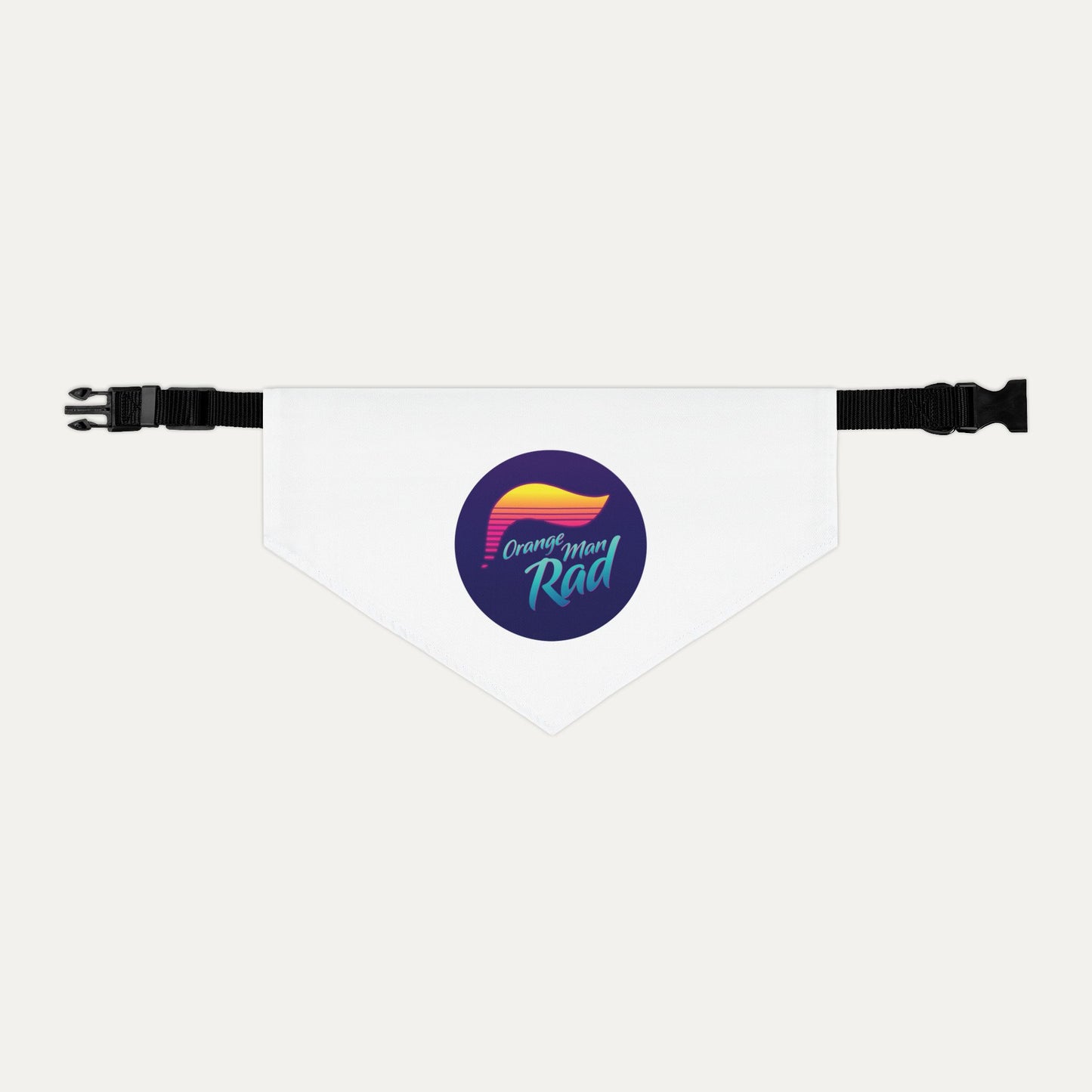 Orange Man Rad Retro Pet Bandana Collar
