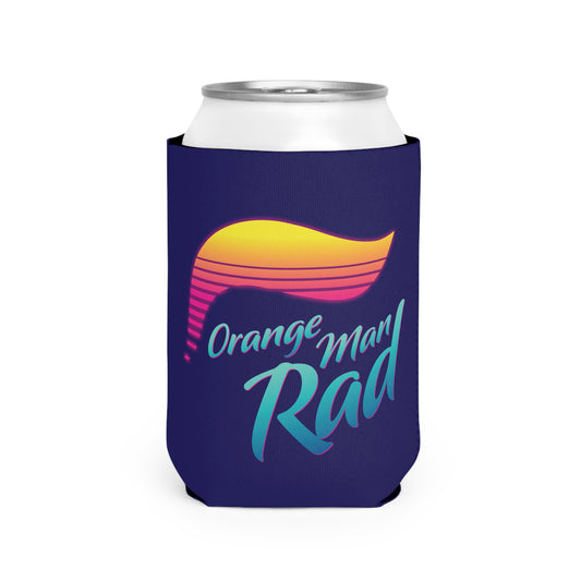 Orange Man Rad Retro Can Cooler Sleeve