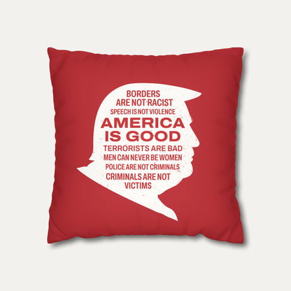 America is Good Faux Suede Pillowcase