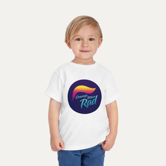 Orange Man Bad Retro Toddler Tee