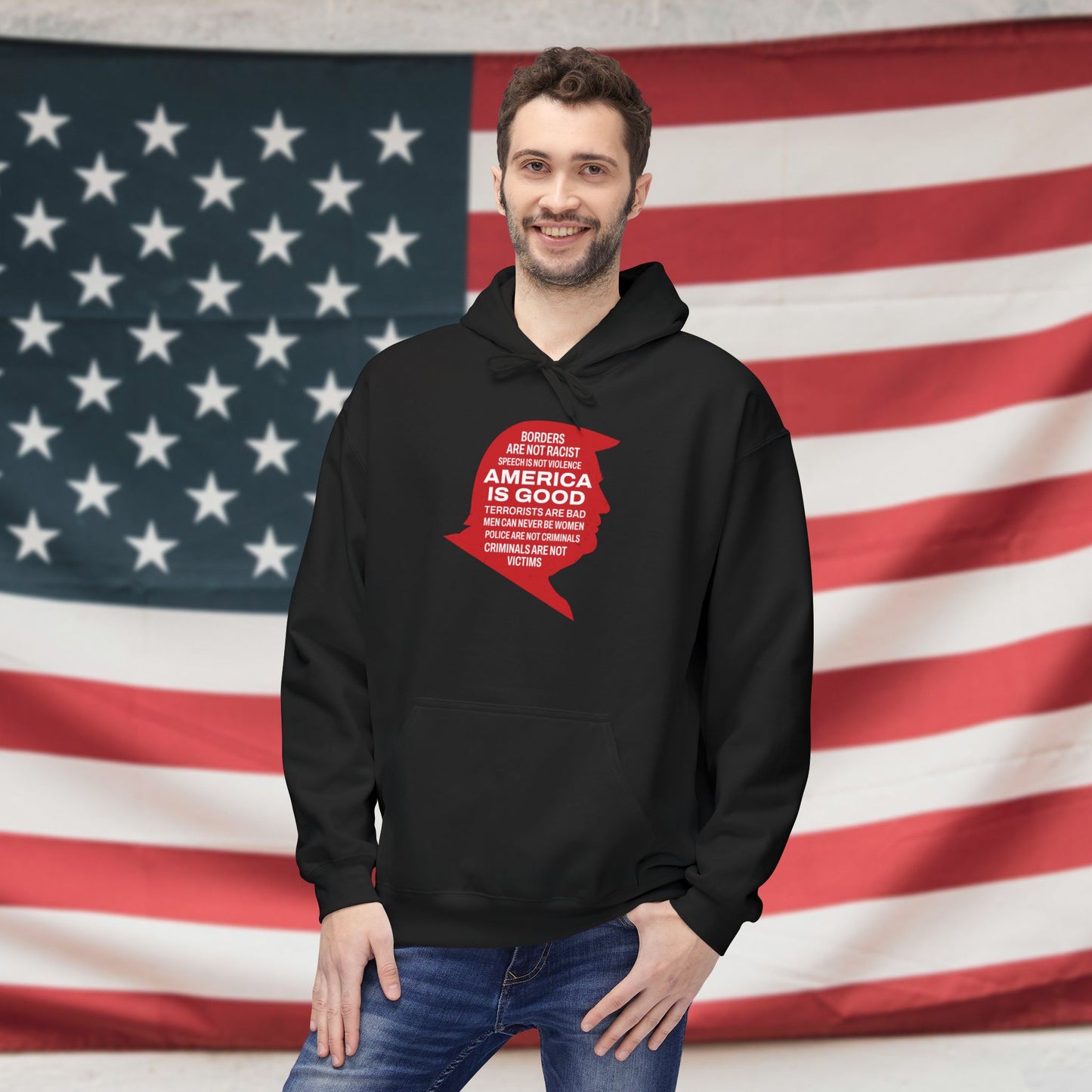 America is Good Fleece Unisex Hoodie