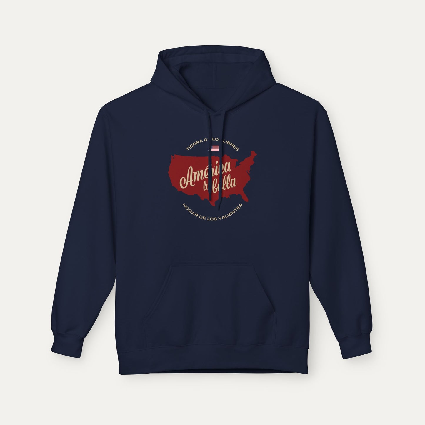 America the Beautiful Fleece Unisex Hoodie (Spanish)
