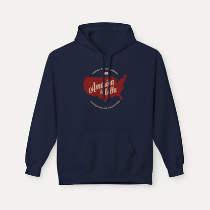 America the Beautiful Fleece Unisex Hoodie (Spanish)