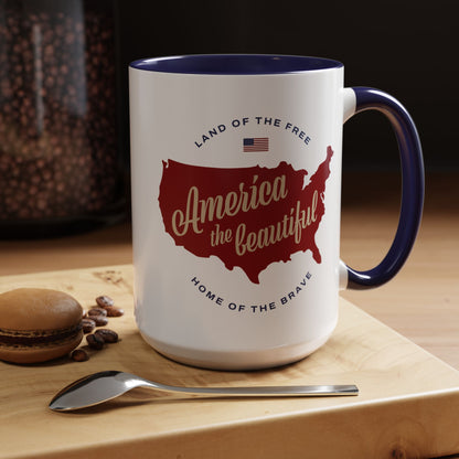 America the Beautiful 15oz Accent Mug