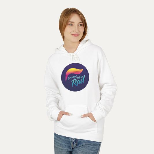 Orange Man Rad Retro Fleece Unisex Hoodie