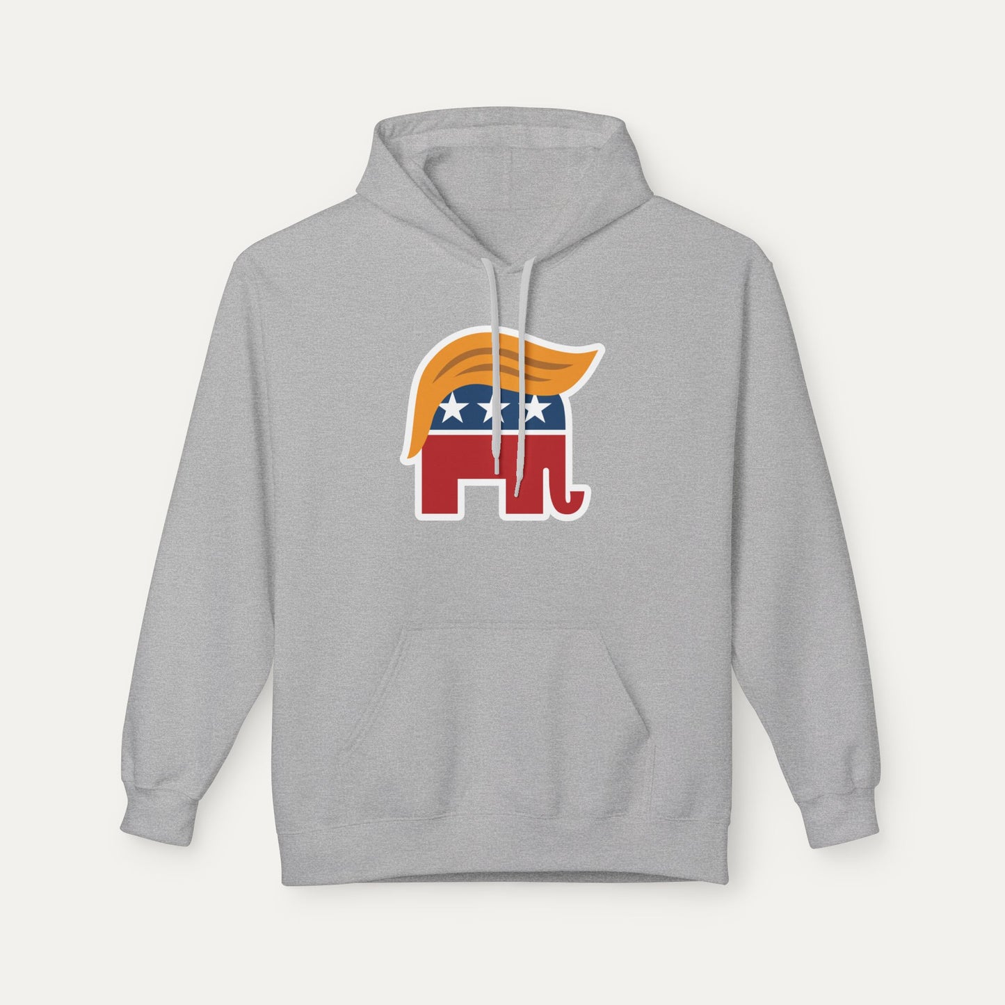 Orange Man Rad Fleece Unisex Hoodie