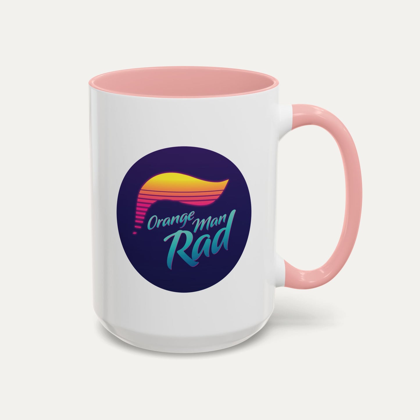Orange Man Rad Retro 15oz Accent Mug