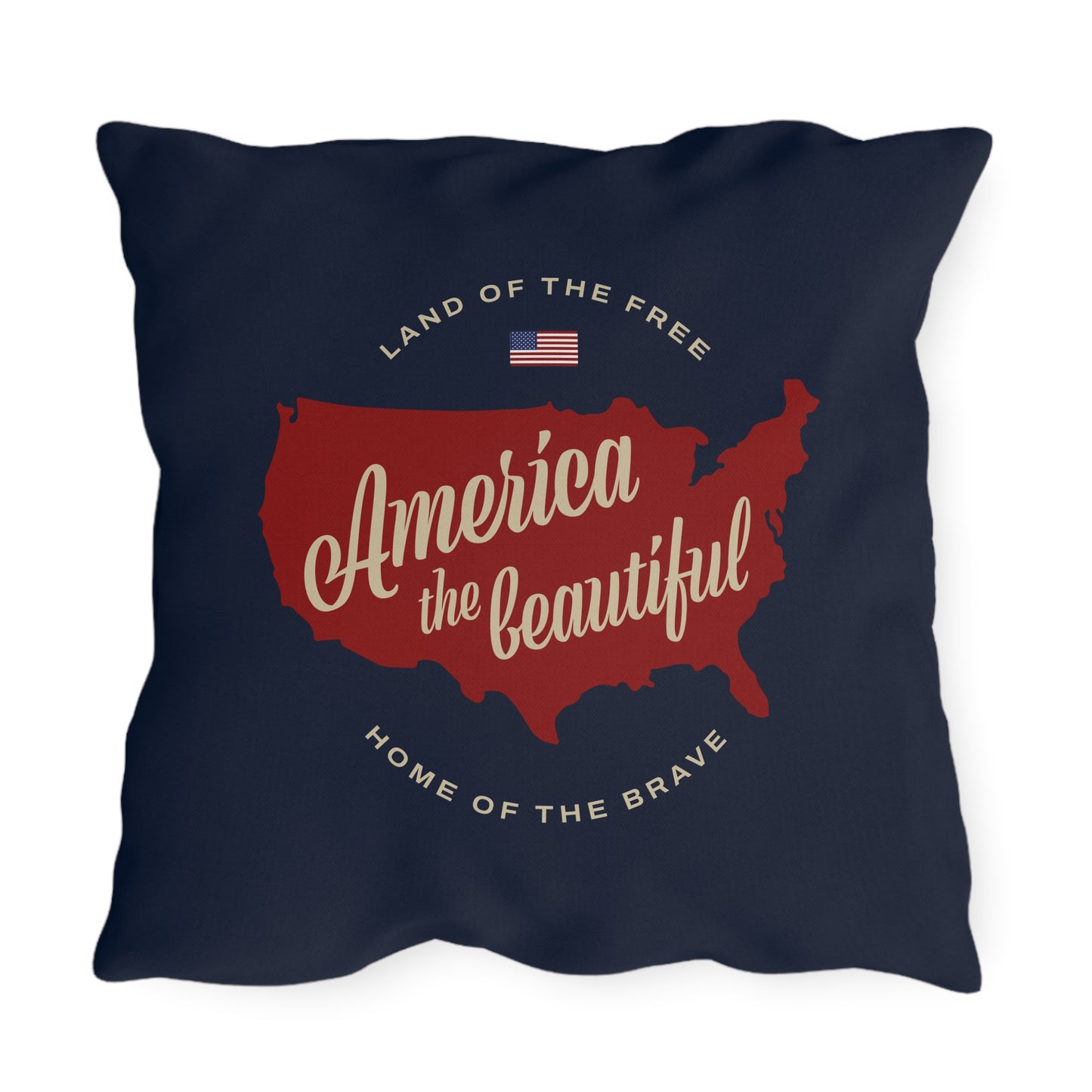 America the Beautiful Outdoor Pillows
