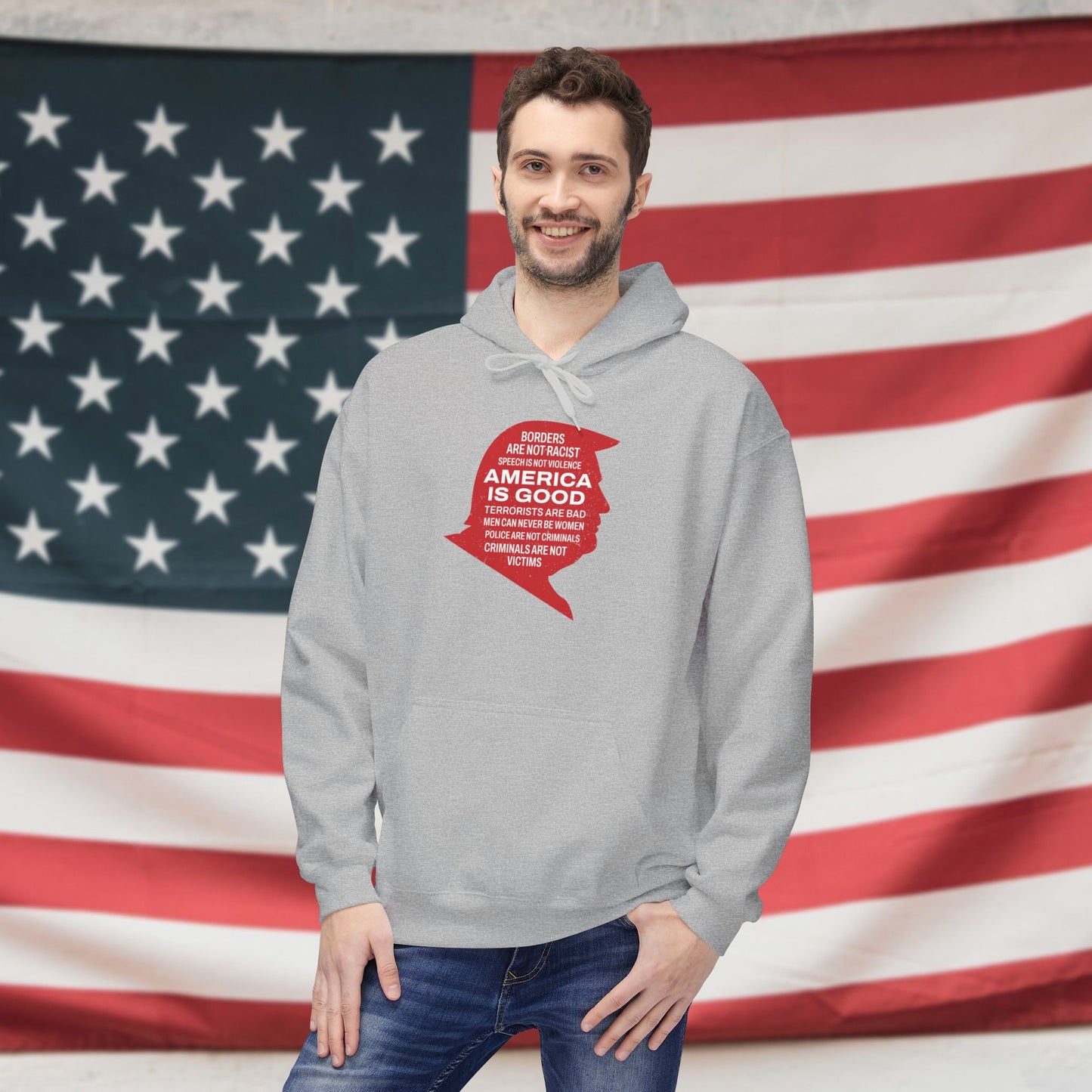 America is Good Fleece Unisex Hoodie