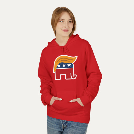 Orange Man Rad Fleece Unisex Hoodie