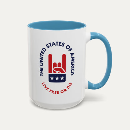 Live Free or Die 15oz Accent Mug