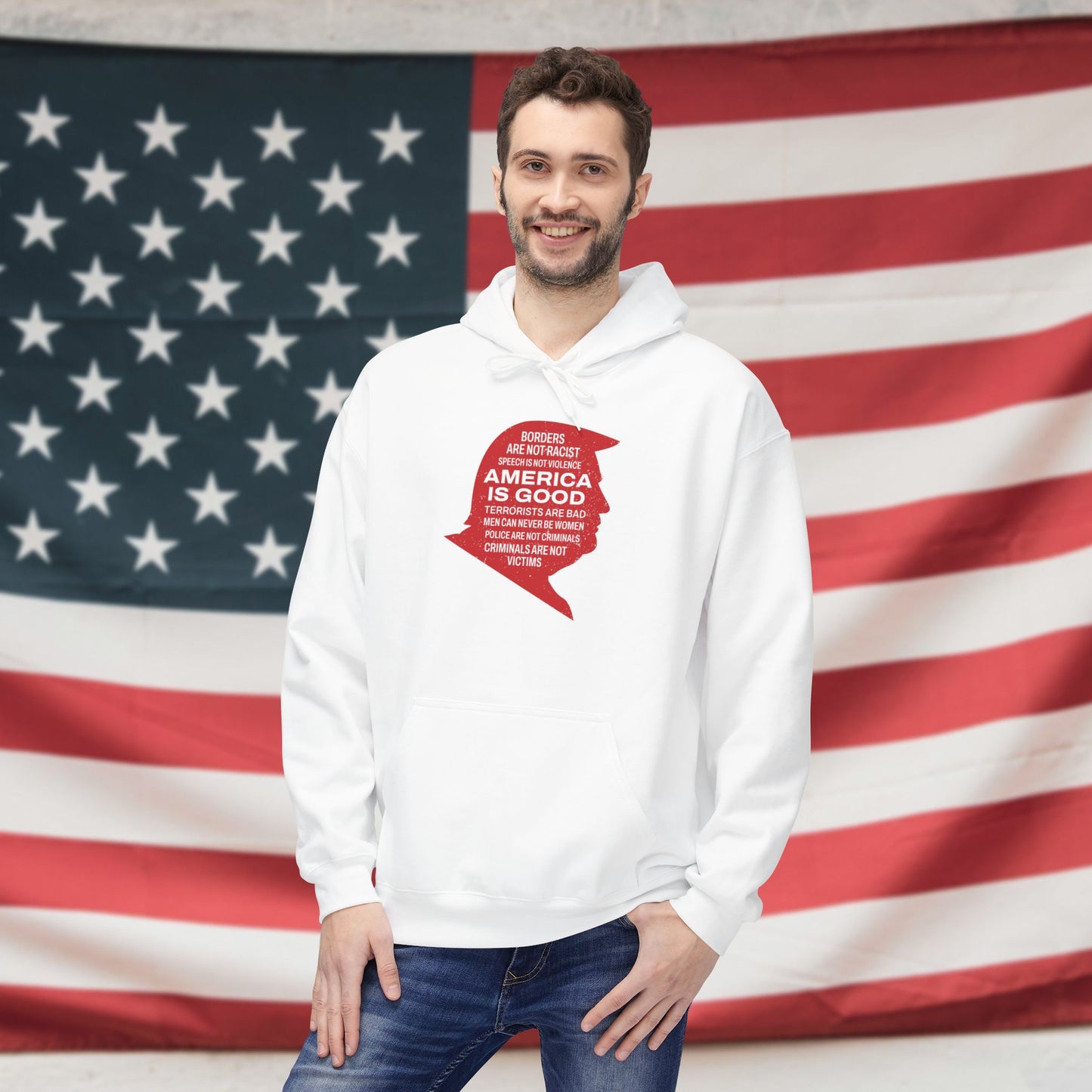 America is Good Fleece Unisex Hoodie