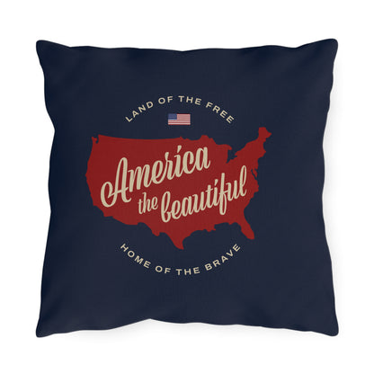 America the Beautiful Outdoor Pillows