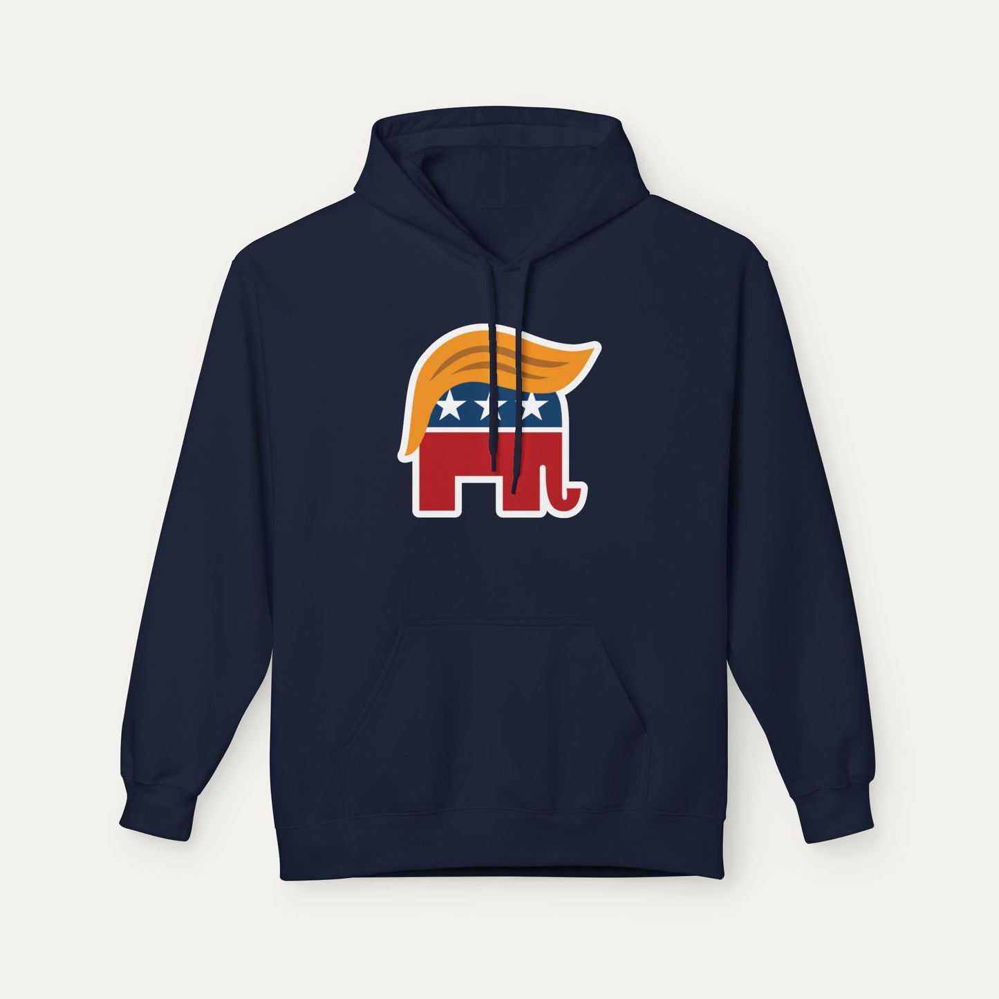 Orange Man Rad Fleece Unisex Hoodie