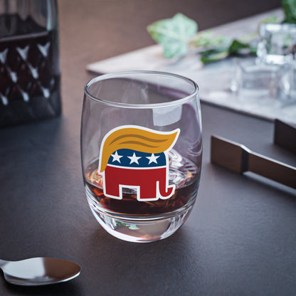 Orange Man Rad Whiskey Glass