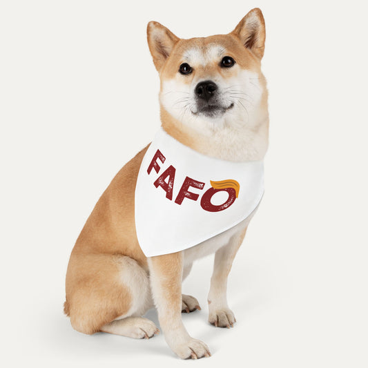 FAFO (Trump style) Pet Bandana Collar