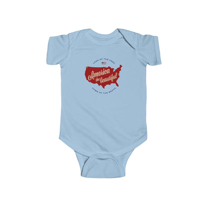America the Beautiful Onesie