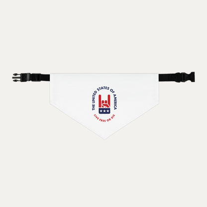 Live Free or Die Pet Bandana Collar