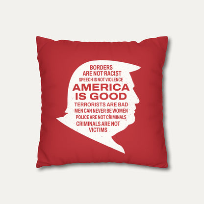 America is Good Faux Suede Pillowcase