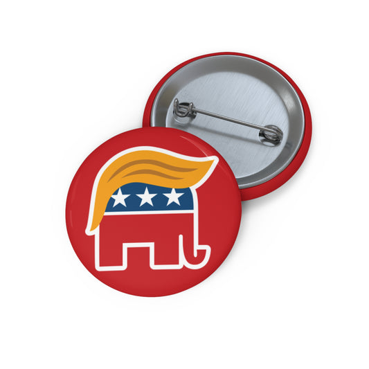 Orange Man Rad Pin Button