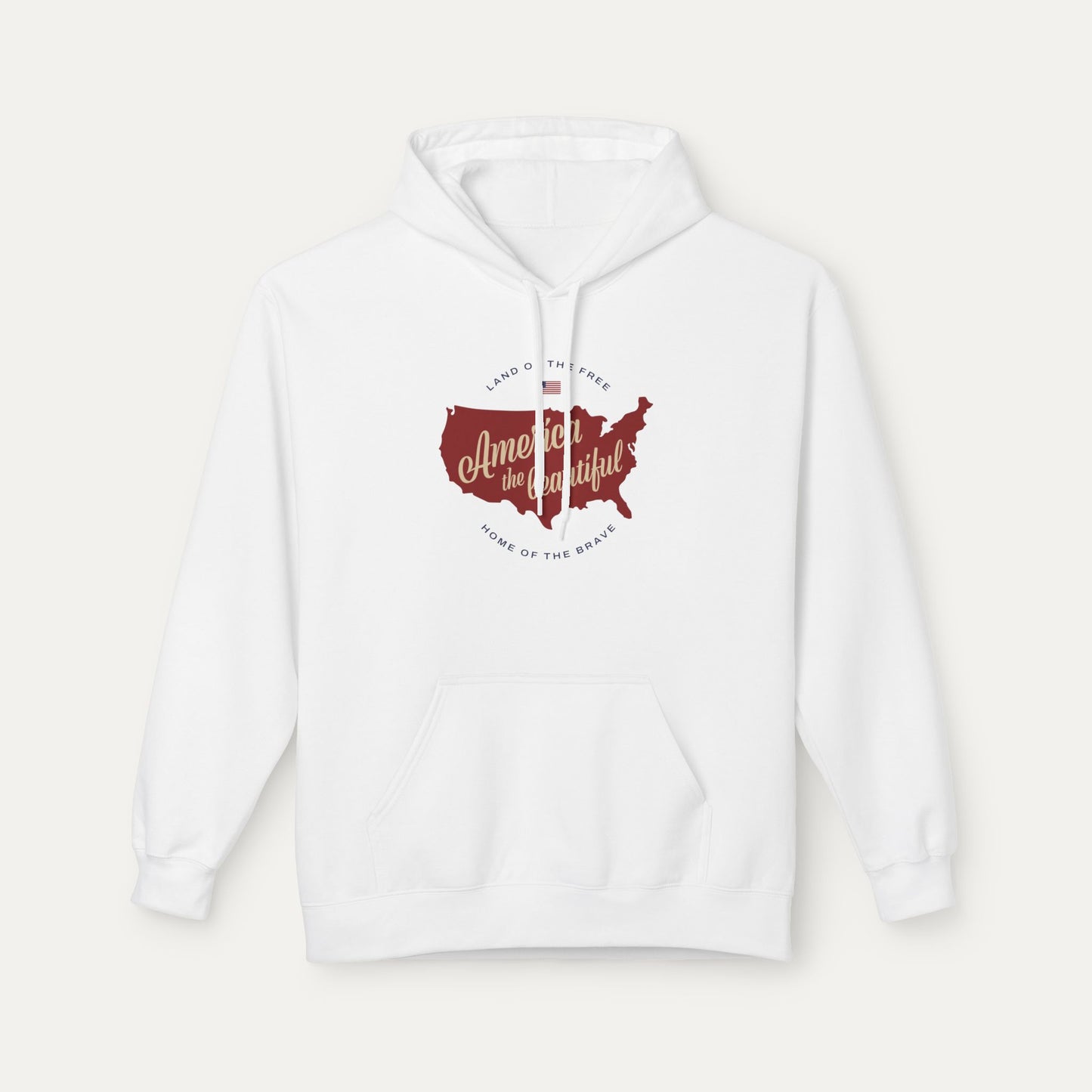 America the Beautiful Fleece Unisex Hoodie