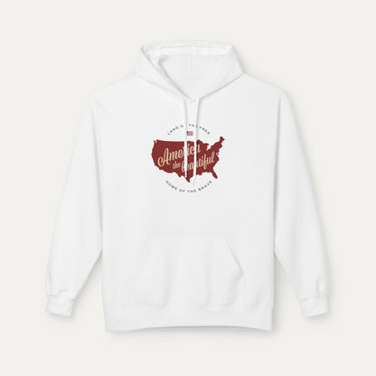 America the Beautiful Fleece Unisex Hoodie