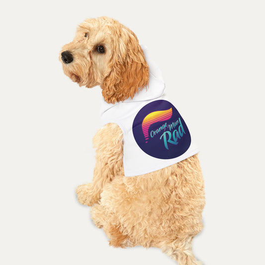 Orange Man Rad Retro Pet Hoodie
