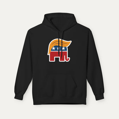 Orange Man Rad Fleece Unisex Hoodie