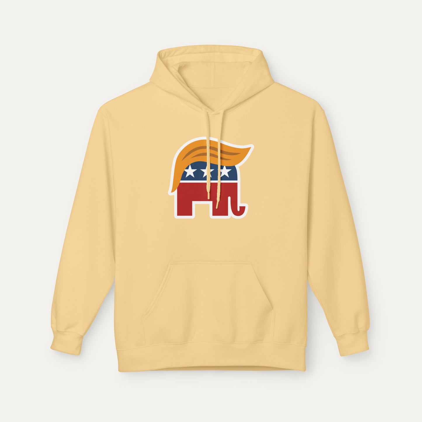 Orange Man Rad Fleece Unisex Hoodie