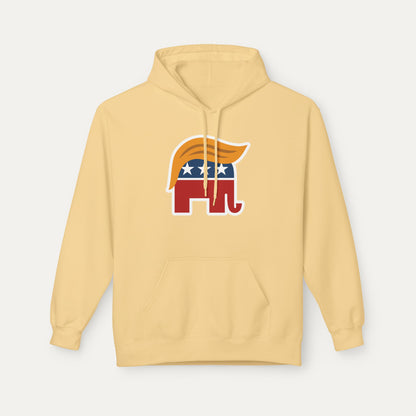 Orange Man Rad Fleece Unisex Hoodie