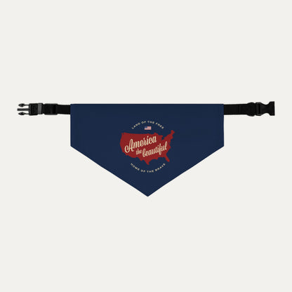 America the Beautiful Pet Bandana Collar